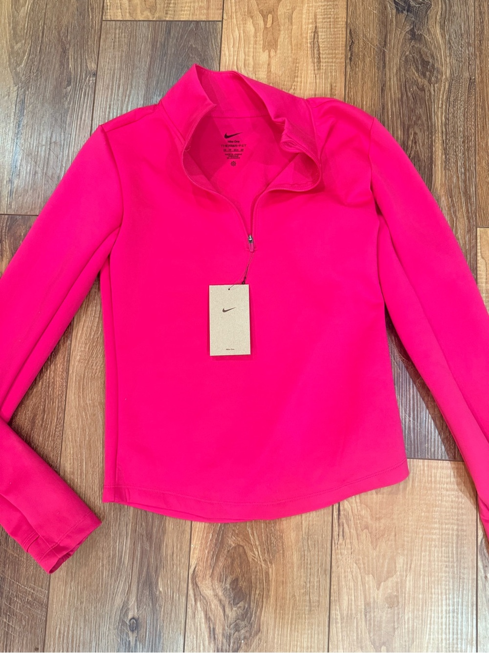 Nike One Therms-FIT Women’s Bright Pink Half-Zip Training Top